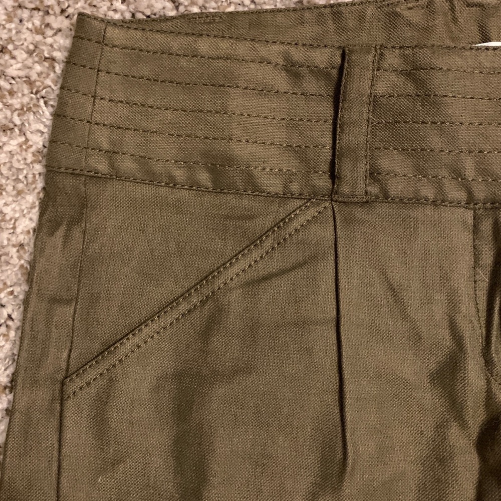 6 DIANNE VON FURSTENBERG OLIVE JONAH SHORTS - Picture 2 of 8